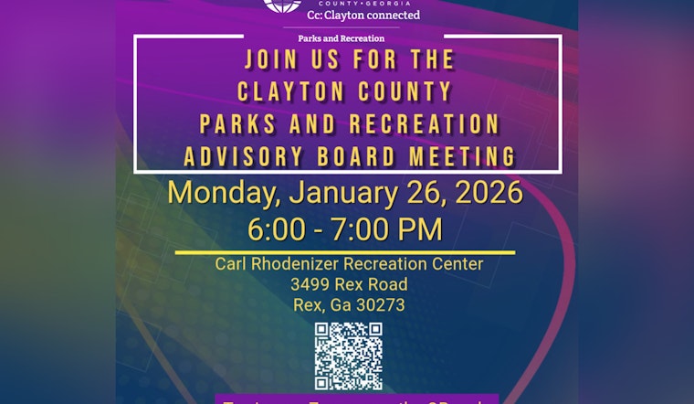 Clayton County Invites Public to Shape the Future of Parks and Recreation on January 26