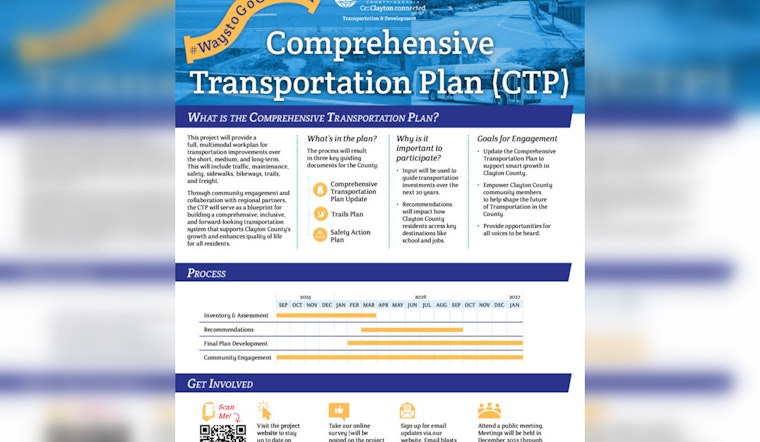 Clayton County Invites Residents to Shape Transportation's Future with Comprehensive Plan Survey