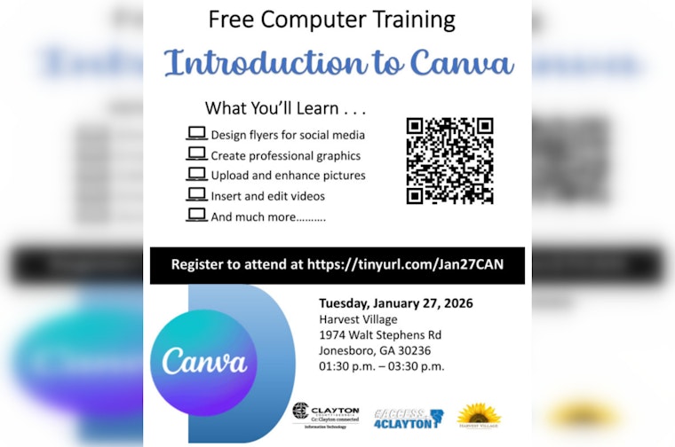 Clayton County Offers Free Canva Graphic Design Training to Boost Digital Literacy among Residents