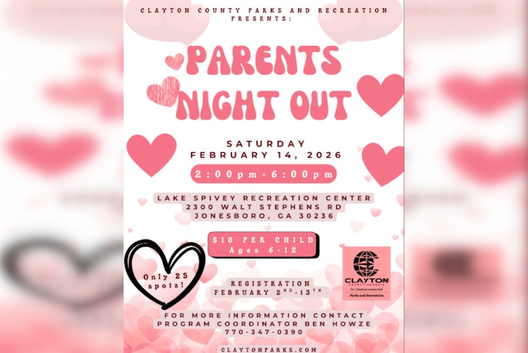 Clayton County Offers Valentine's Day Respite with "Parents Night Out" Event in Jonesboro