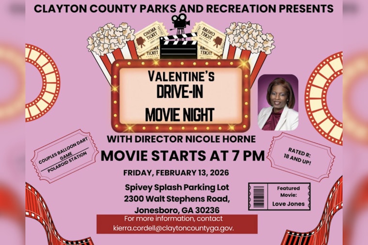 Clayton County Sets the Scene for Romance with Valentine's Drive-In Movie Night in Jonesboro