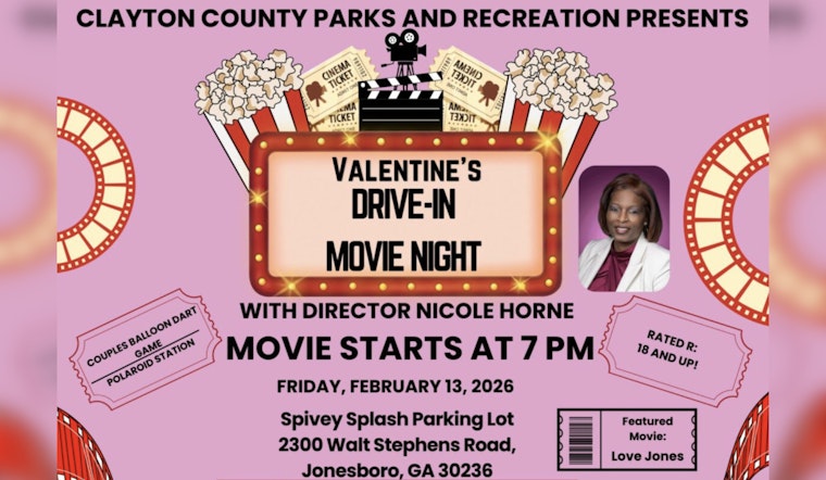 Clayton County Sets the Scene for Romance with Valentine's Drive-In Movie Night in Jonesboro