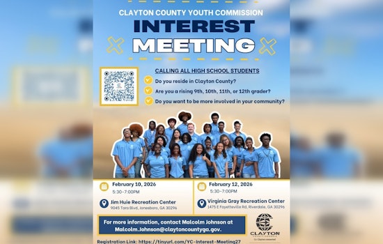 Clayton County Youth Commission Invites High Schoolers to Civic Engagement Meetings