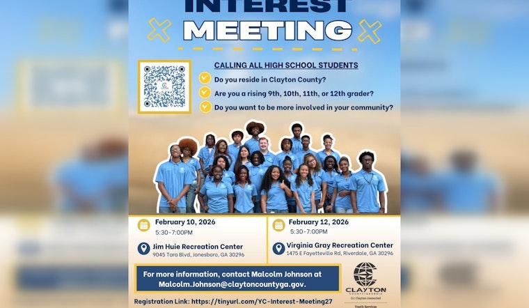 Clayton County Youth Commission Invites High Schoolers to Civic Engagement Meetings