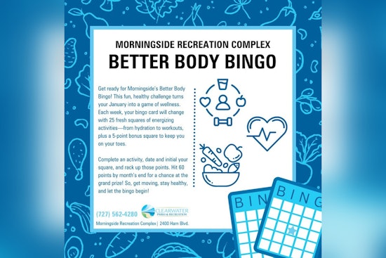 Clearwater Parks & Recreation Kicks Off Better Body Bingo Challenge for a Fun-Filled January Fitness Boost