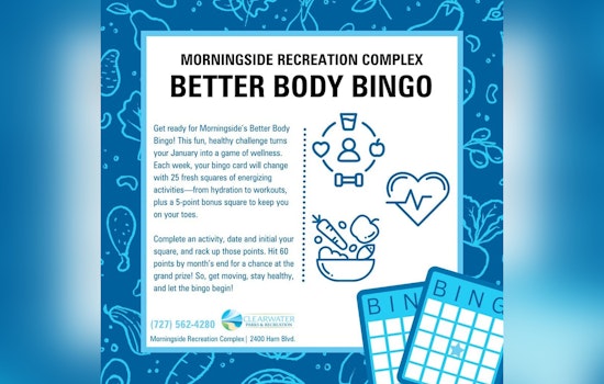 Clearwater Parks & Recreation Kicks Off Better Body Bingo Challenge for a Fun-Filled January Fitness Boost