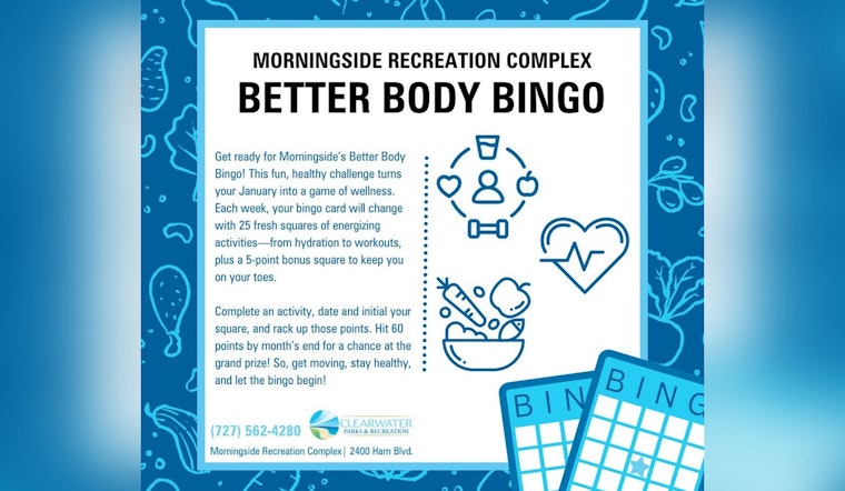 Clearwater Parks & Recreation Kicks Off Better Body Bingo Challenge for a Fun-Filled January Fitness Boost
