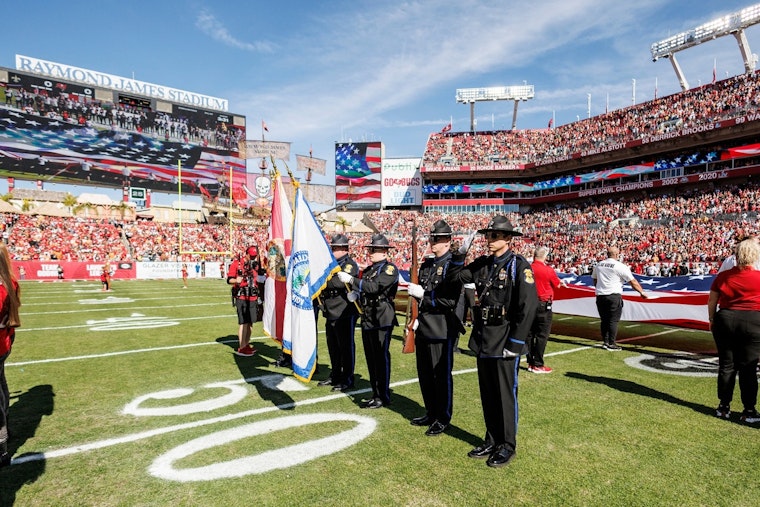 Clearwater Police Honor Guard to Present Colors at Buccaneers-Panthers Game, Aiming to be "Good-Luck Charm" for Tampa Bay's Playoff Hopes