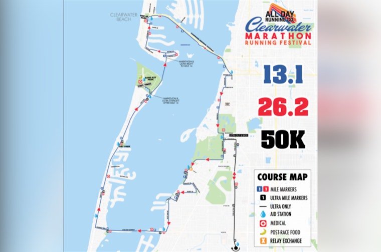 Clearwater Readies for Marathon Festival with Extensive Road Closures and Urges Drivers to Plan Ahead