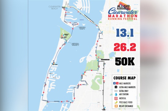 Clearwater Readies for Marathon Festival with Extensive Road Closures and Urges Drivers to Plan Ahead