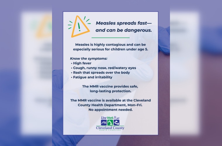 Cleveland County Officials Urge Vaccination as Measles Threat Looms Nearby