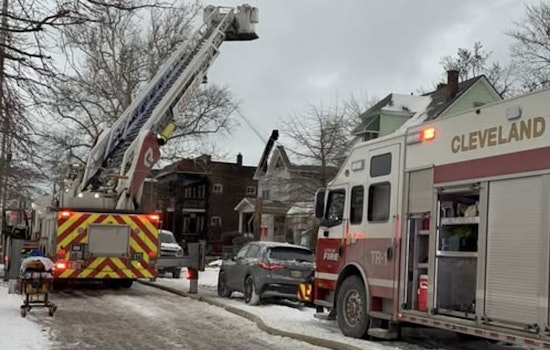 Cleveland Firefighters Overcome Frozen Hydrants and Extreme Cold to Control E.114/Ashbury Duplex Blaze, No Injuries Reported