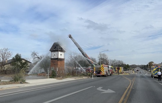 Clock Tower Blaze Brings Rutland Drive To A Halt In North Austin