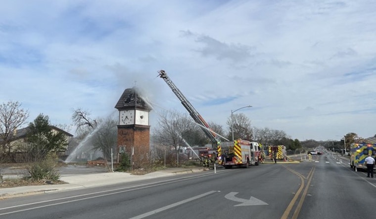 Clock Tower Blaze Brings Rutland Drive To A Halt In North Austin