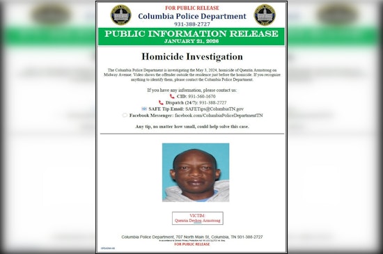 Columbia Police Seek Public Help in Quentin Armstrong Murder Investigation