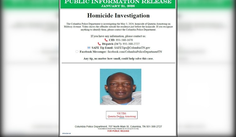 Columbia Police Seek Public Help in Quentin Armstrong Murder Investigation