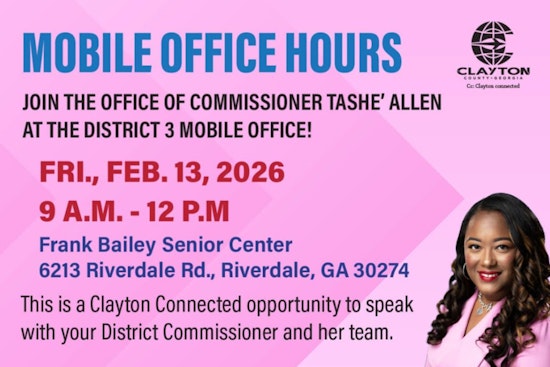Commissioner Tashé Allen Bridges the Gap with ClaytonConnected Mobile Office Hours in Riverdale