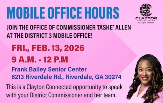Commissioner Tashé Allen Bridges the Gap with ClaytonConnected Mobile Office Hours in Riverdale