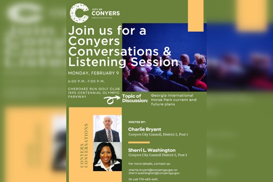 Conyers Launches "Conyers Conversations" Initiative to Boost Civic Engagement