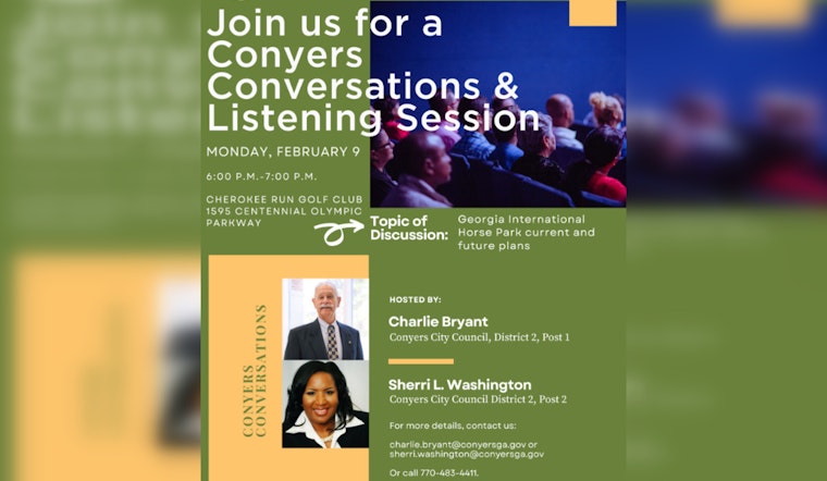 Conyers Launches "Conyers Conversations" Initiative to Boost Civic Engagement