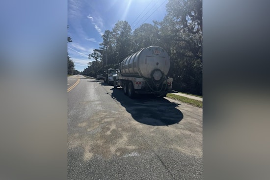 Cooking Oil Spill Closes Palm Valley Road as SJSO Directs Traffic and Cleanup Continues