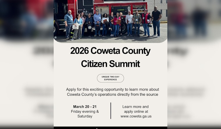 Coweta County Invites Residents for Inside Look at Local Government During 2026 Citizen Summit
