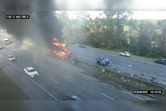 Critical Injuries and Major Delays on I-95 Near St. Augustine After Fiery Semi Truck Collision