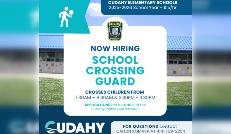 Cudahy Seeks Dedicated School Crossing Guard for Elementary Student Safety