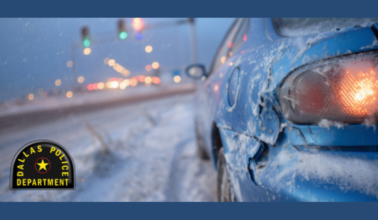 Dallas Police Respond to Over 150 Accidents Amid Severe Winter Weather, Urge Caution on Icy Roads