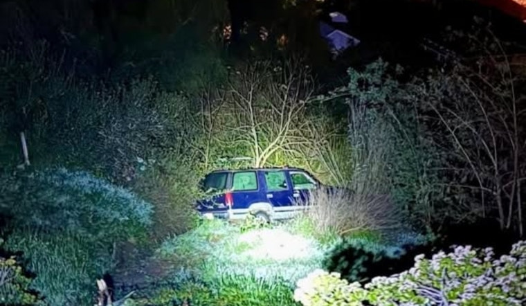 Daring Car Chase Through Coronado Ends with Suspect Evading Police After Ravine Crash