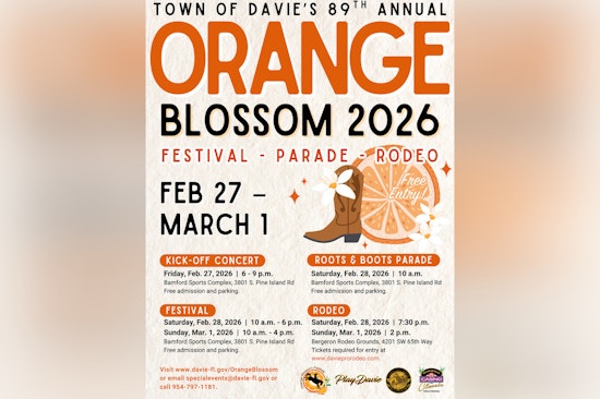 Davie's 89th Orange Blossom Festival Ready to Rock with Free Concert and Rodeo Thrills
