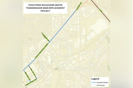 DeKalb County Invites Residents to Discuss Peachtree Boulevard Water Main Project at Upcoming Zoom Meeting