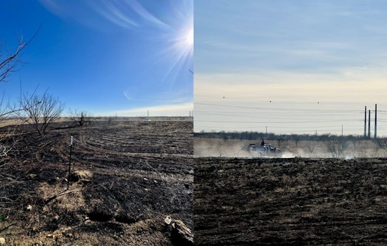 Denton County Emergency Services Swiftly Extinguish Grass Fire in Canyon Falls