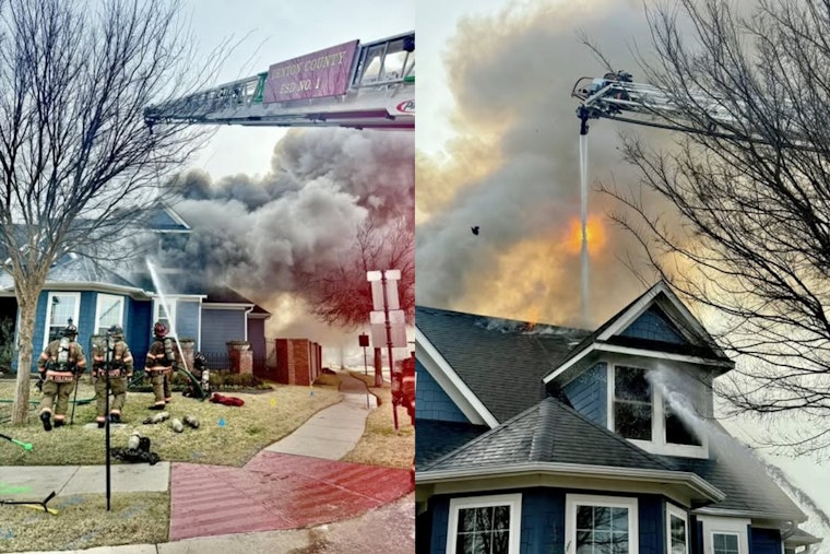 Denton County Firefighters Shift Tactics Amid Risk of Roof Collapse in Argyle Blaze