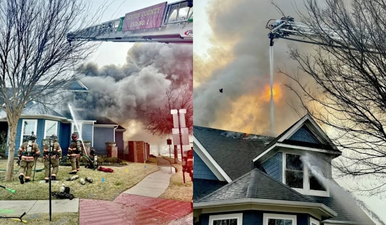 Denton County Firefighters Shift Tactics Amid Risk of Roof Collapse in Argyle Blaze