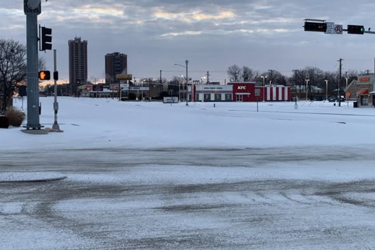 Denton Fire Crews Share Campus ‘Skating Rink’ As Ice Chokes Carroll