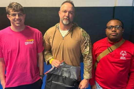 Deputy Christy of Tarrant County Sheriff's Office Tops Donations at Charity Grappling Tournament for Special Olympics