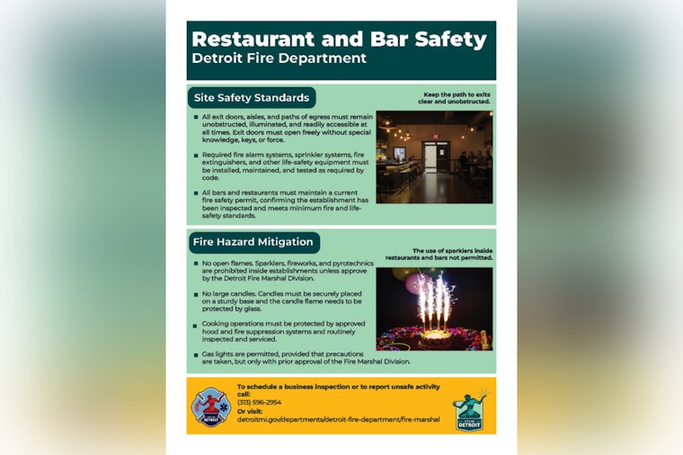 Detroit Fire Officials Urge Nightlife Venues to Prioritize Safety After Swiss Bar Tragedy