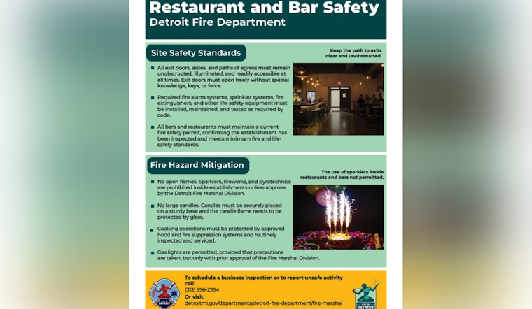 Detroit Fire Officials Urge Nightlife Venues to Prioritize Safety After Swiss Bar Tragedy