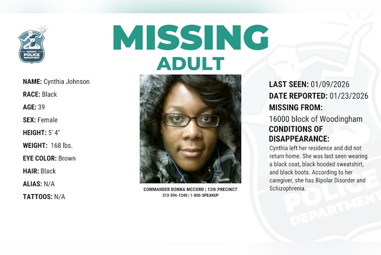 Detroit Police Seek Help in Search for Missing Woman Battling Mental Health Issues
