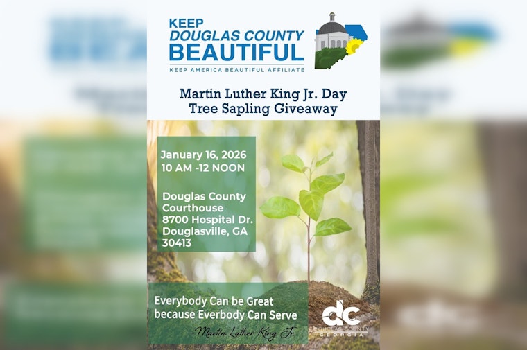 Douglas County Honors MLK Jr.'s Legacy with Free Tree Sapling Giveaway at Courthouse
