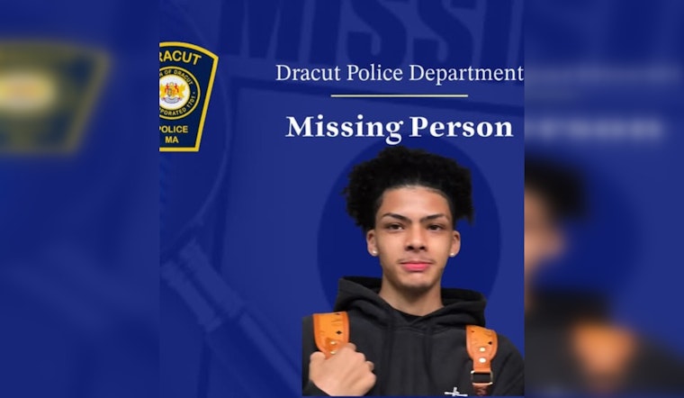 Dracut Police Seek Help to Find Missing Teen Luis Marcano-Santos, Last Seen Near Lowell