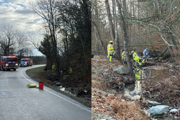 Driver Escapes with Minor Injuries as Truck’s Oil Spill on Icy Williamson County Road