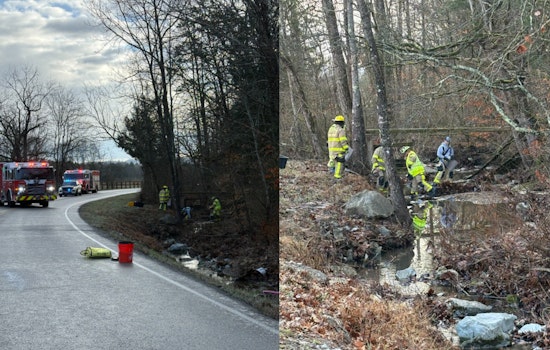 Driver Escapes with Minor Injuries as Truck’s Oil Spill on Icy Williamson County Road