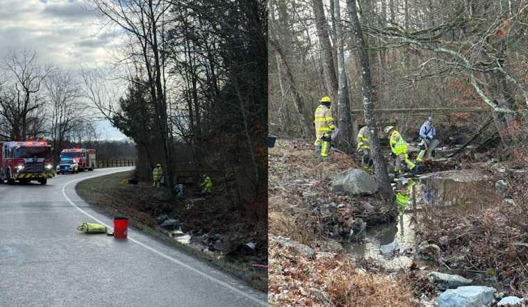 Driver Escapes with Minor Injuries as Truck’s Oil Spill on Icy Williamson County Road