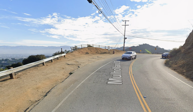 Driver Hospitalized After Vehicle Plunges Down Cliff on Mulholland Drive, LAFD Leads Rescue Efforts in Studio City