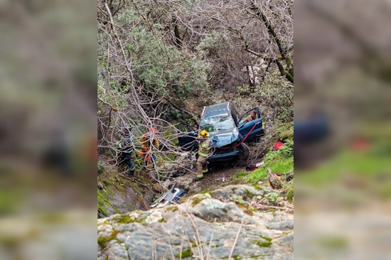 Driver Rescued After SUV Plummets Off Highway 193 near Texas Canyon Road, CHP Commends Interagency Teamwork