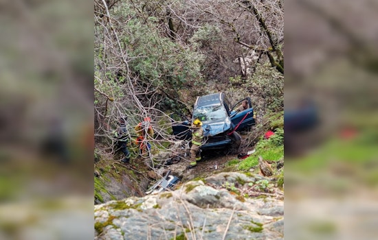 Driver Rescued After SUV Plummets Off Highway 193 near Texas Canyon Road, CHP Commends Interagency Teamwork