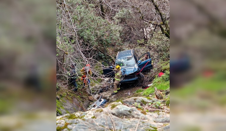 Driver Rescued After SUV Plummets Off Highway 193 near Texas Canyon Road, CHP Commends Interagency Teamwork