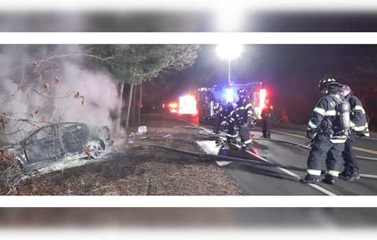 Driver Rescued by Brave Falmouth Resident from Fiery Late-Night Crash on Route 151